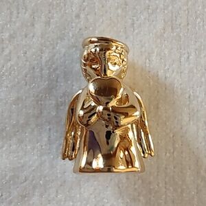 Authentic Pandora 14k Yellow Gold Angel Of Love Charm 759143C00 New In Package